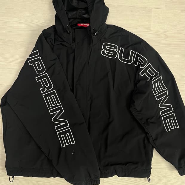 슈프림 24FW 스펠 아웃 트랙 자켓 블랙 s