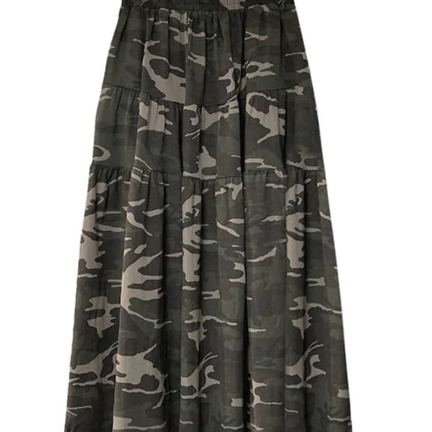 카모 캉캉 롱스커트