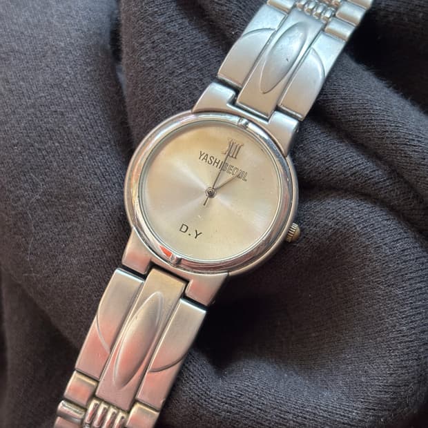 vintage yashi seoul dy steel metal watch