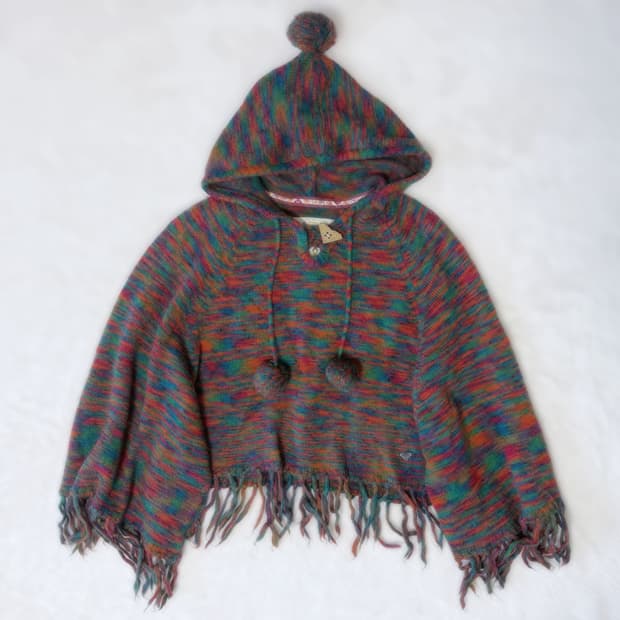 Roxy 보헤미안 히피 요정 모리걸 하구미 스즈코 판초 후드티