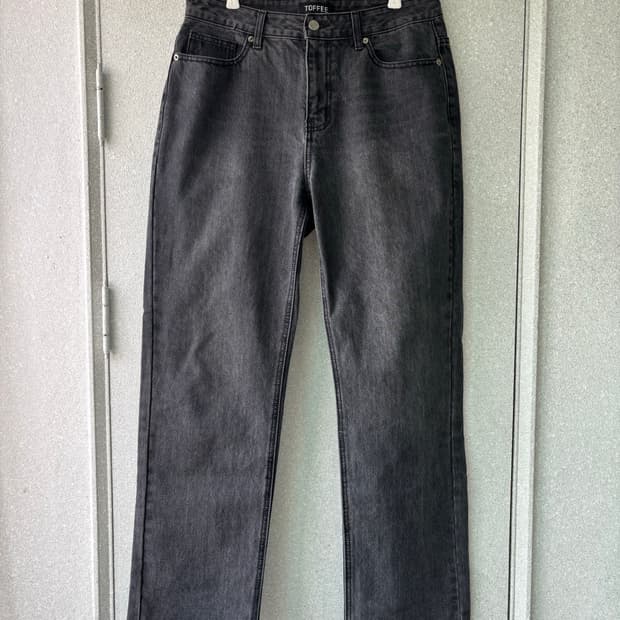 토피 toffee 청바지 흑청바지 데님 팬츠 블랙 데님 팬츠