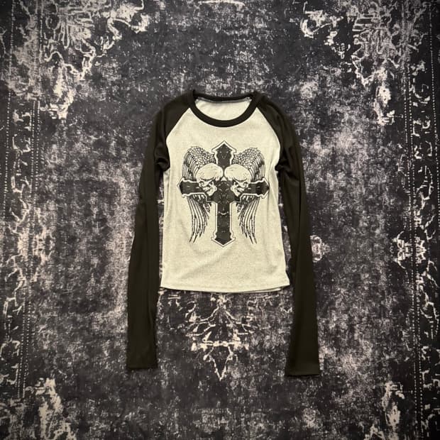 Dark Angel Skull Long Sleeve