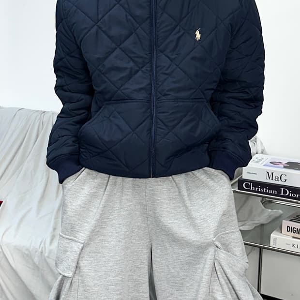 폴로 랄프로렌 네이비 퀄팅 블루종 자켓 XL