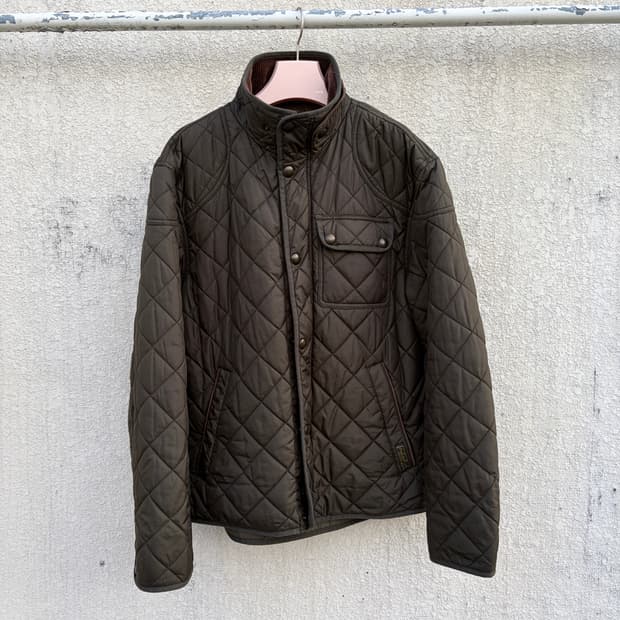 XL)폴로 랄프로렌 카키 퀄팅 투웨이 자켓