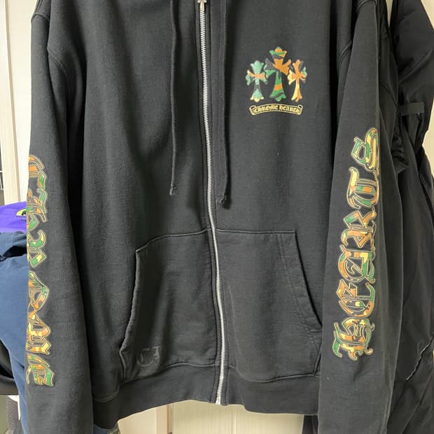 크롬하츠 카모 홀스슈 후드집업 xl