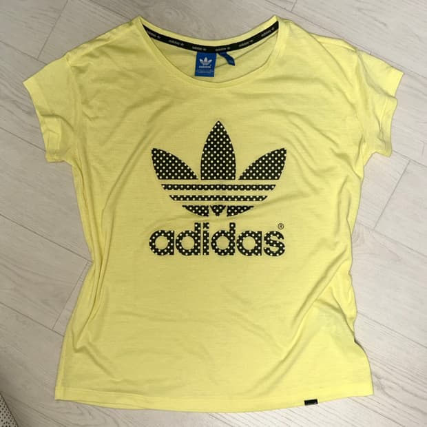 아디다스 adidas 레몬 도트 반팔 T
