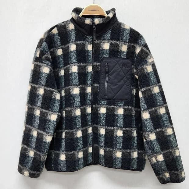 유니클로 x jw anderson 후리스 체크자켓