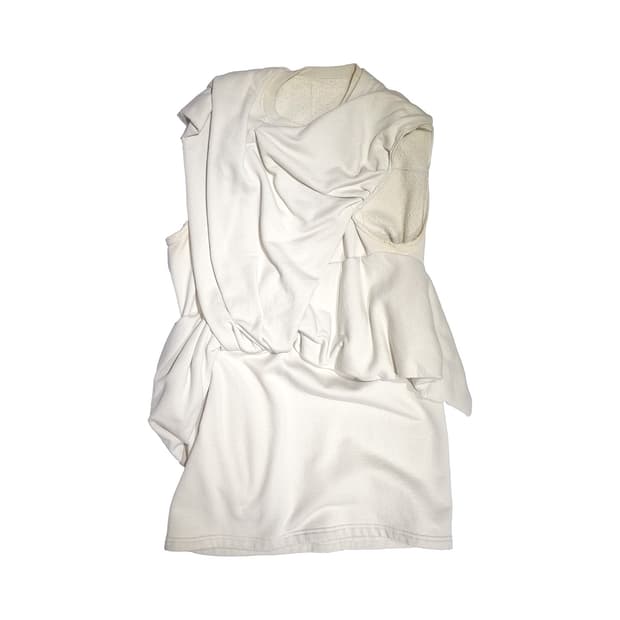 릭오웬스 - 16FW MASTODON 드레이프 스웻 슬리스리스 - 그레이