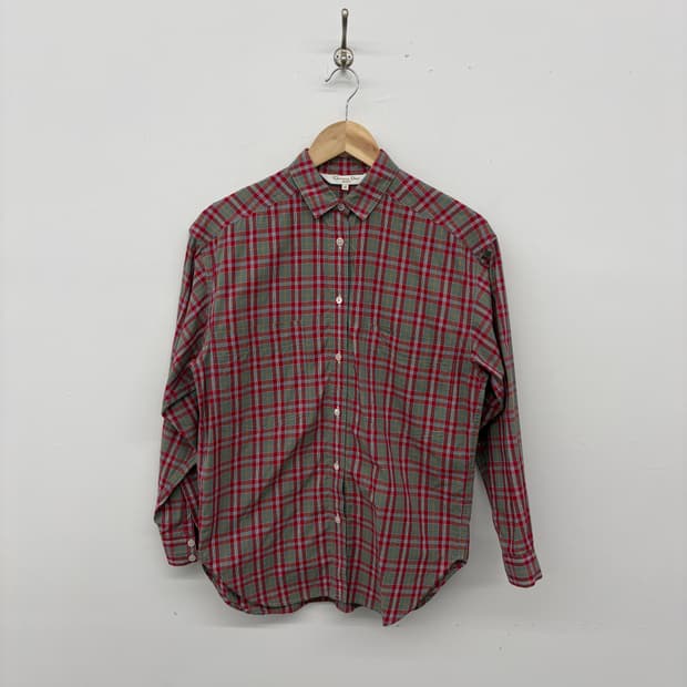 크리스찬 디올 체크 남방 셔츠 M