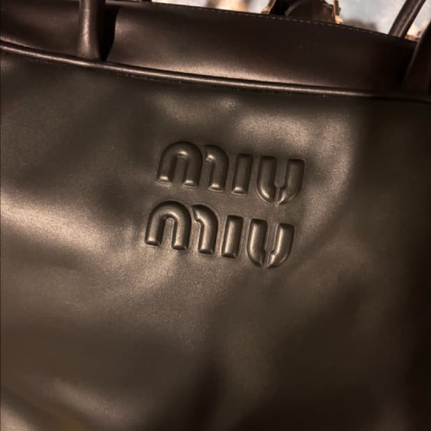 미우미우 아르카디 보 라지 백