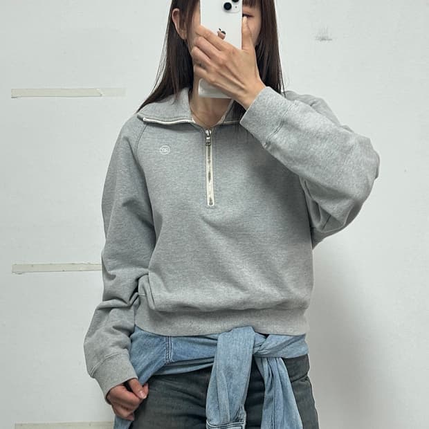 렉토 RC 로고 하프 집업 스웻셔츠 맨투맨