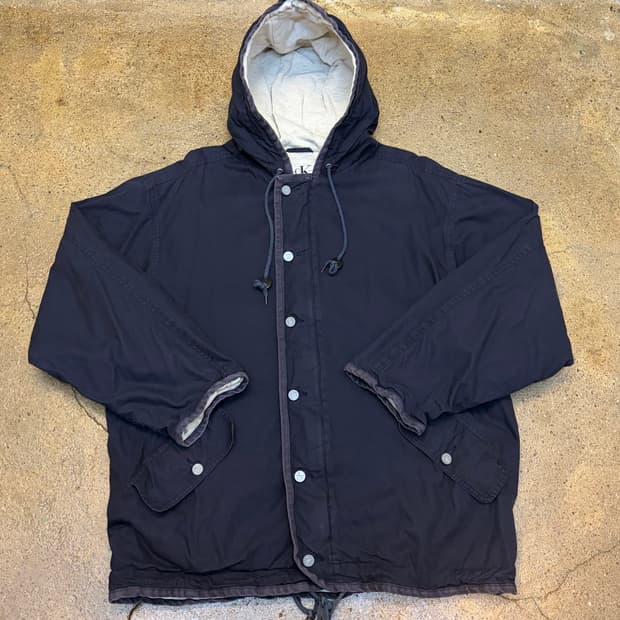 레어 90s USA 켈빈클라인 CK 후드 자켓 야상