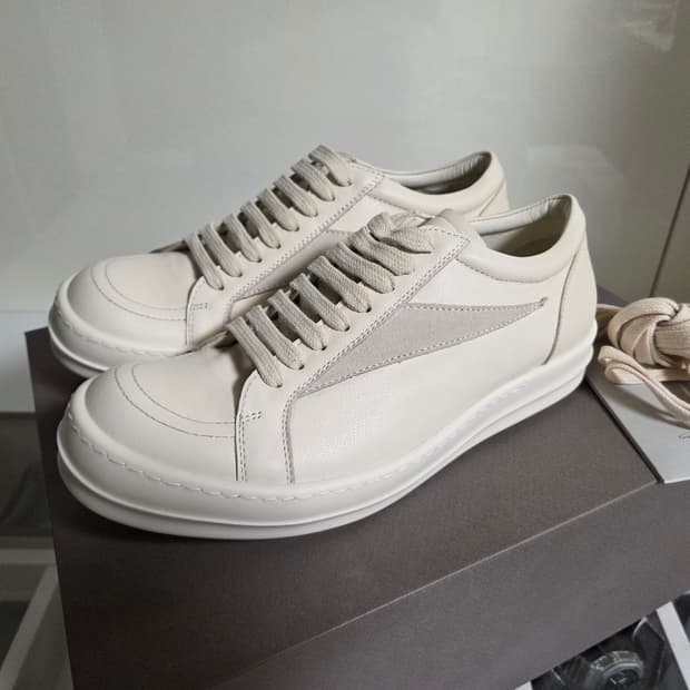 릭오웬스 릭반스 스니커즈 밀크