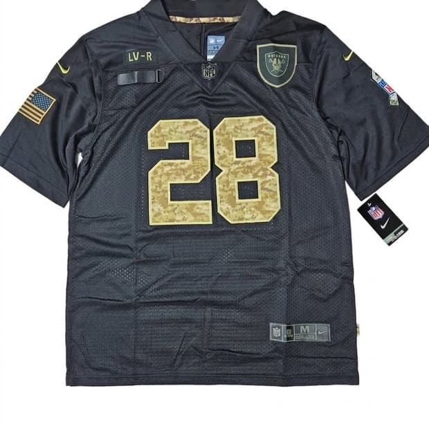 Nike 풋볼져지 nfl 레이더스 밀리터리 에디션