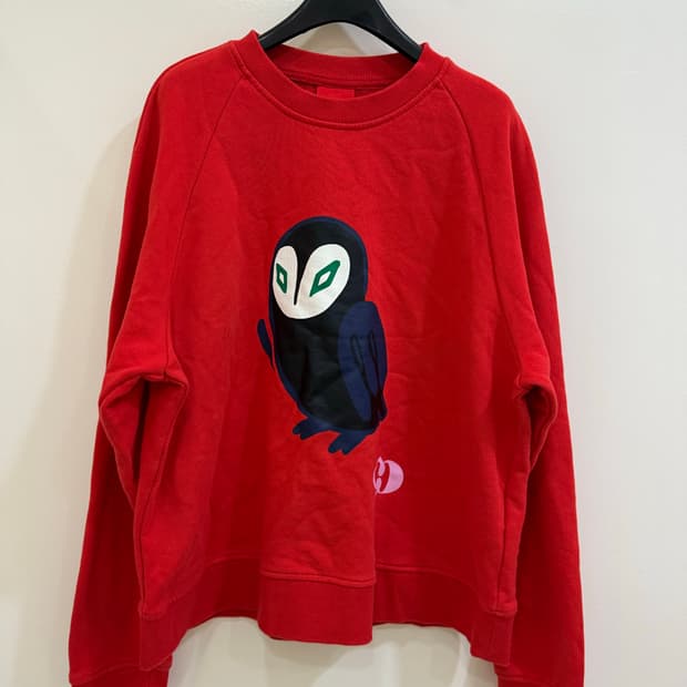 럭키슈에뜨 프린트 맨투맨 정품