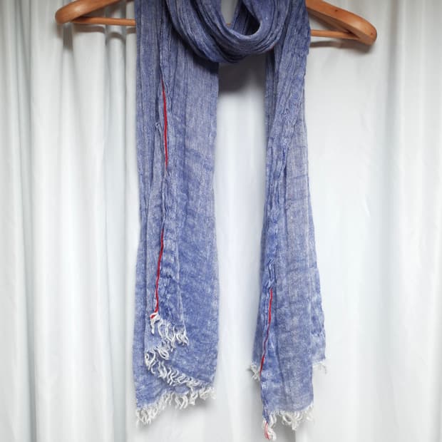 레드라인 포인트 빈티지 스카프