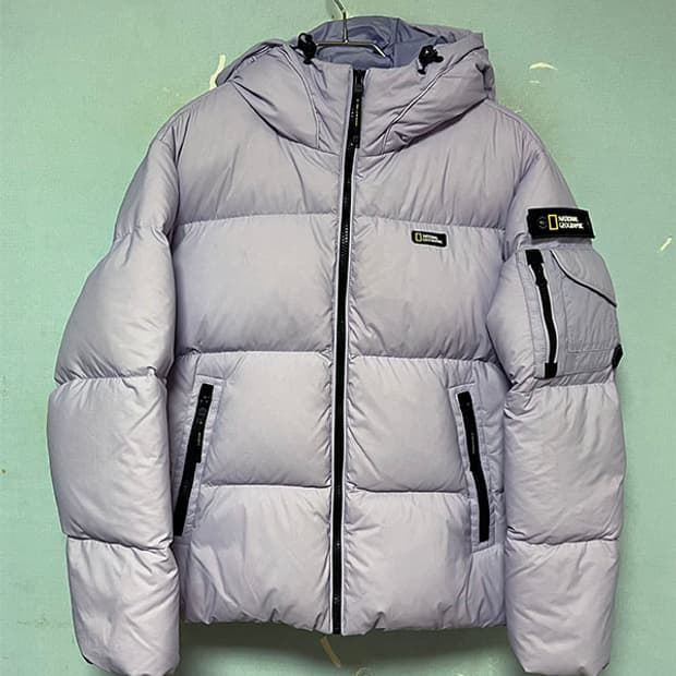 내셔널지오그래픽 여자 숏패딩 구스다운 신상 빵빵한 S 90 55