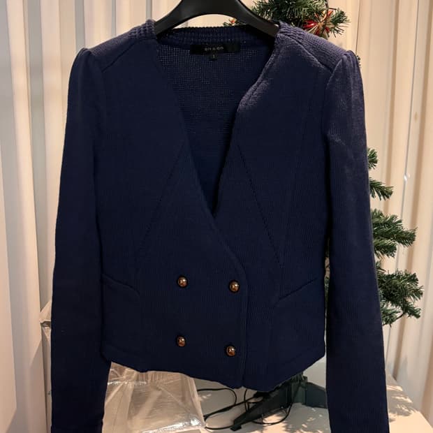 백화점 온앤온 네이비 니트