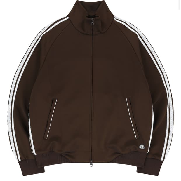코이세이오 레이스 트랙 자켓 브라운 2사이즈 져지