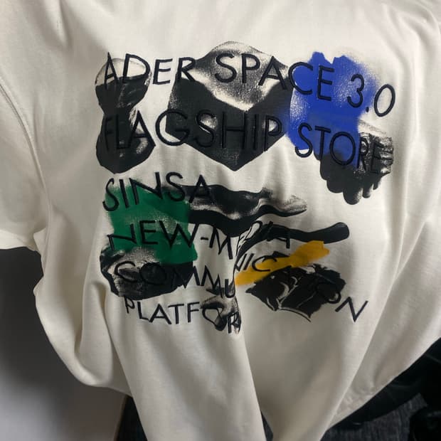 아더에러 스페이스 3.0 신사 티셔츠 화이트