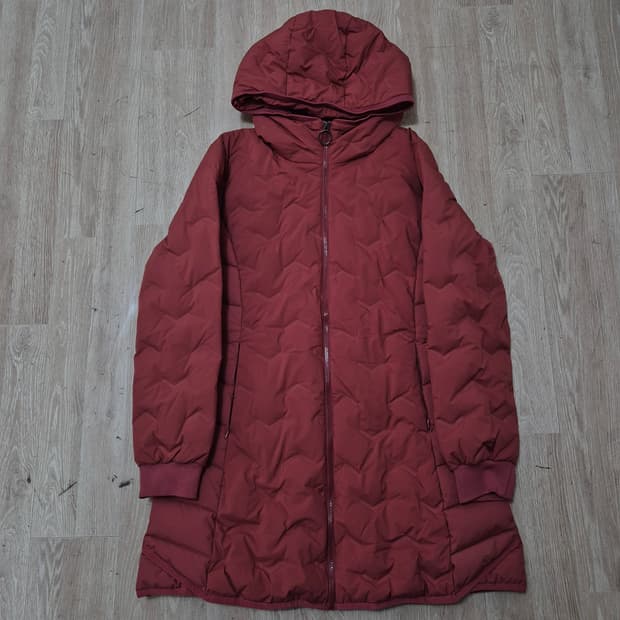 MESENSE 미센스 여성 덕다운 후드 경량 롱패딩 L(100)