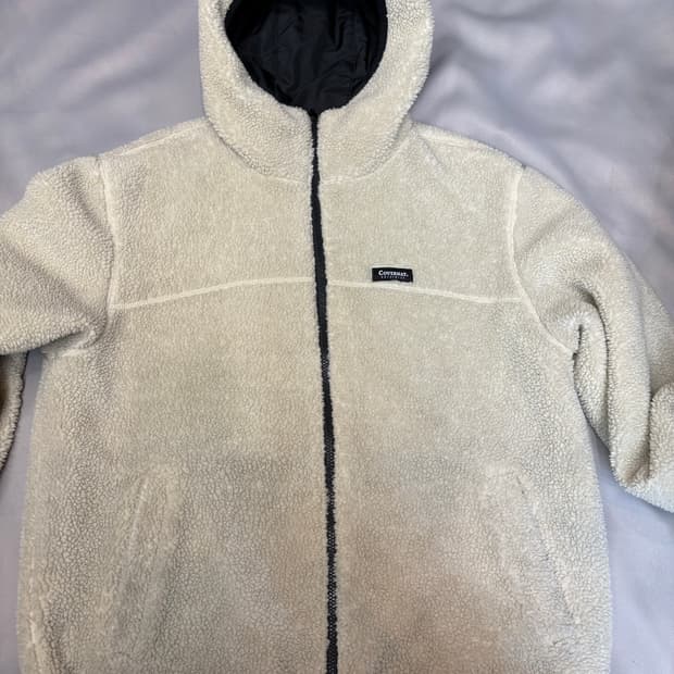 커버낫 후리스 집업 아이보리