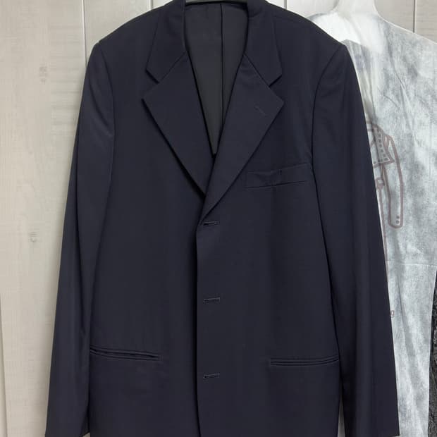 꼼데가르송 옴므 네이비 울 자켓 M