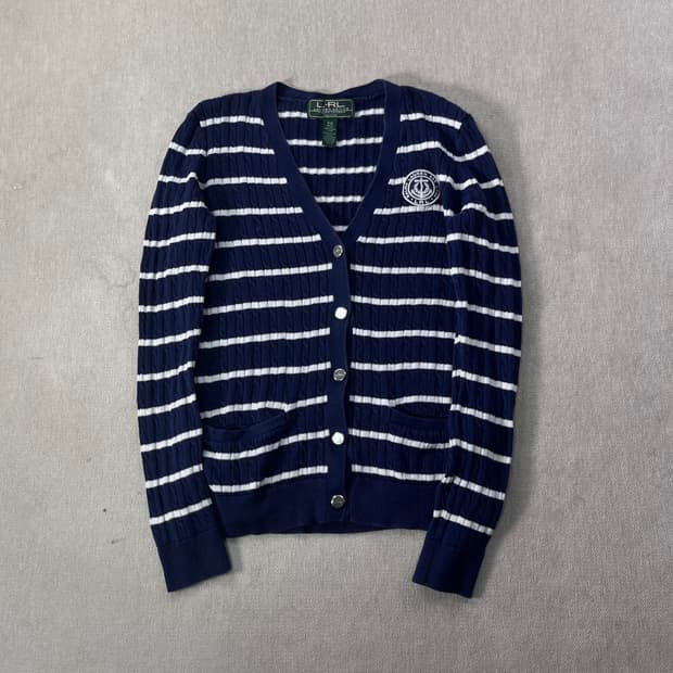 W 95 폴로랄프로렌 스트라이프 가디건