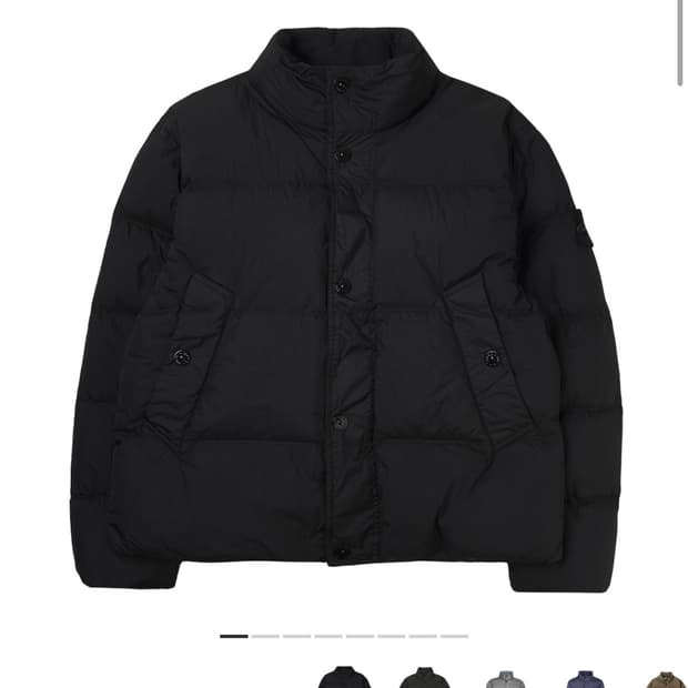 25fw 스톤아일랜드 크링클랩스 패딩 블랙 L