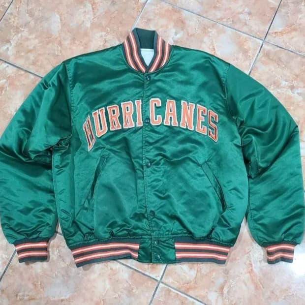 스타터 마이애미 허리케인즈 그린 점퍼