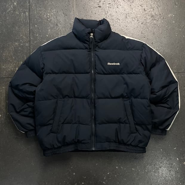 100 리복 올드스쿨 사이드라인 패딩