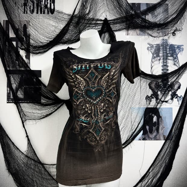 00s graphic beads halfsleeve