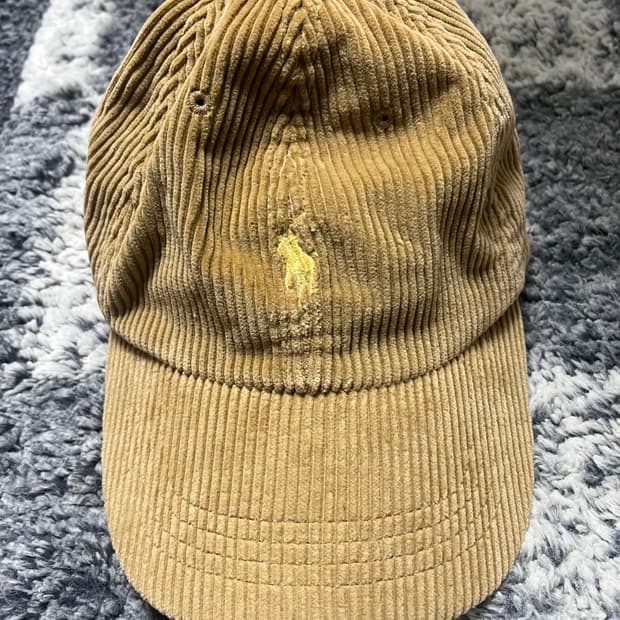 폴로 코듀로이 레더스트랩 볼캡 빈티지모델