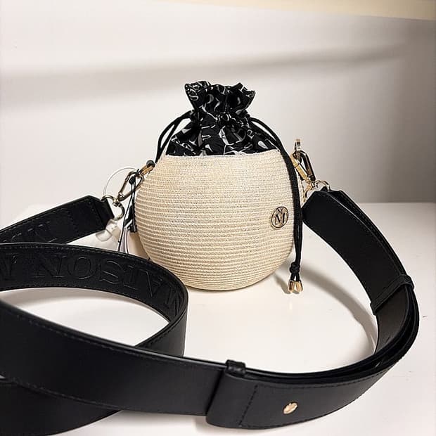 (정품/새상품) 메종 미쉘 스칼렛 라피아 미니 크로스백