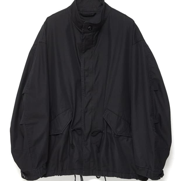 해칭룸 숏 모즈파카 블루블랙 (3)