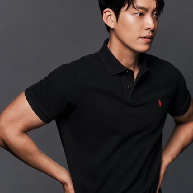 폴로 랄프로렌 블랙 반팔 카라티 XL QR정품