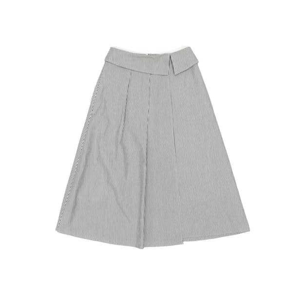 BEAMS detail long stripe skirt