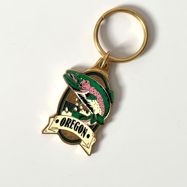 오레곤 연어 메탈키링