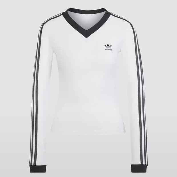 아디다스 브이넥 롱슬리브