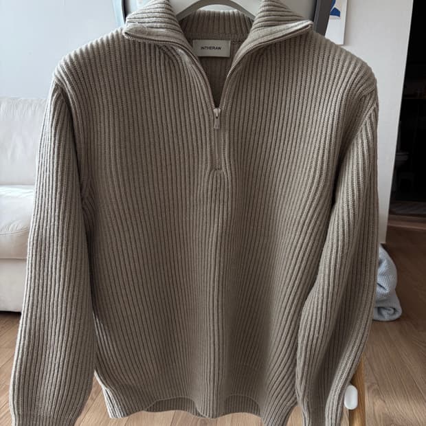 [M] 인더로우 하프집업 니트