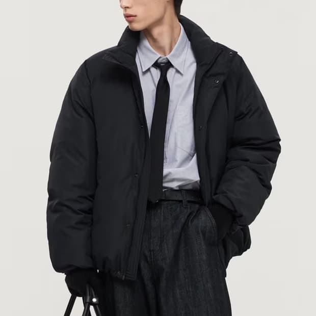 24FW TNGT 유로피안 벌룬핏 다운 점퍼 (블랙, 105)