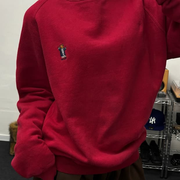 폴로 베어 자수 90s 맨투맨