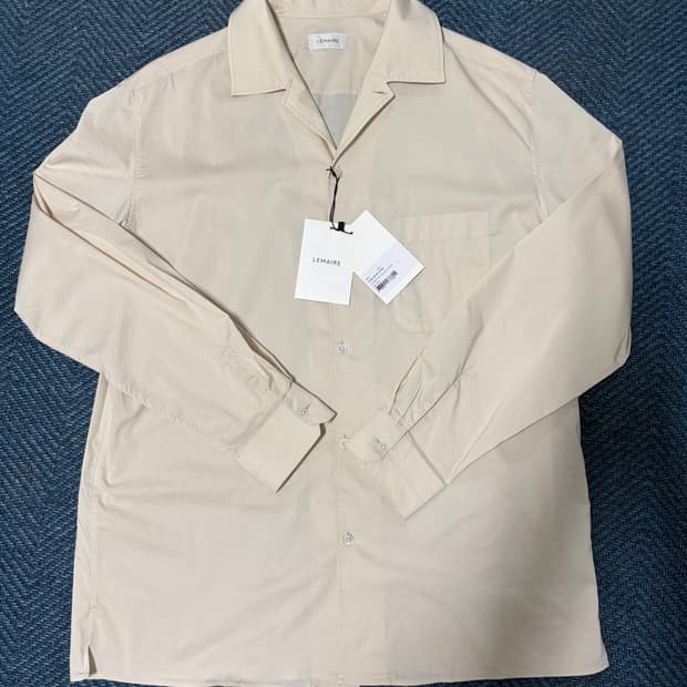 르메르 컨버터블 칼라 셔츠 아이보리 L