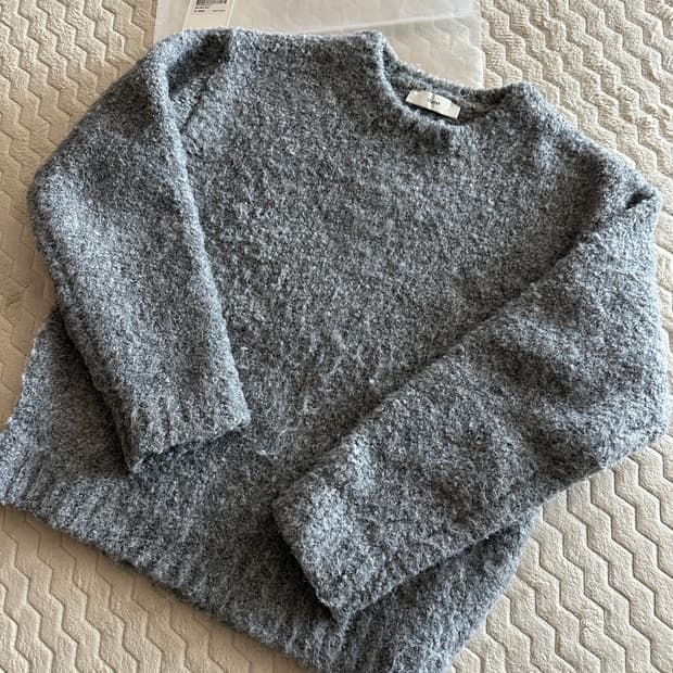 [M] 던스트 클라우드 부클레 스웨터 멜란지 그레이