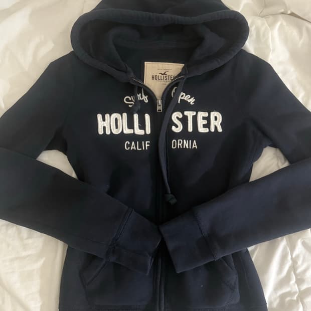 홀리스터 네이비 후드집업