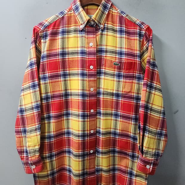 라코스테 여성 프란넬 셔츠