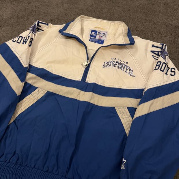 [정품/S] 스타터 NFL 프로라인 카우보이스 바람막이 아노락 웜업