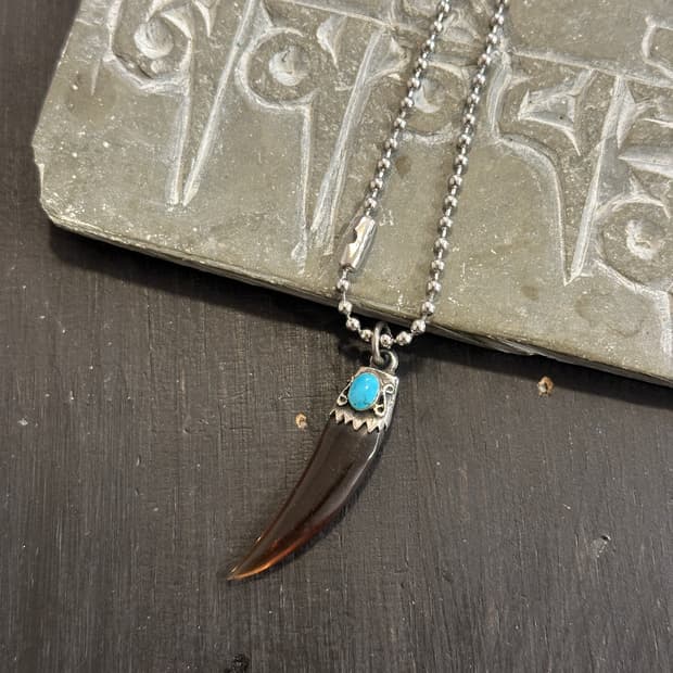 Bear claw 925silver pendant + stainless 