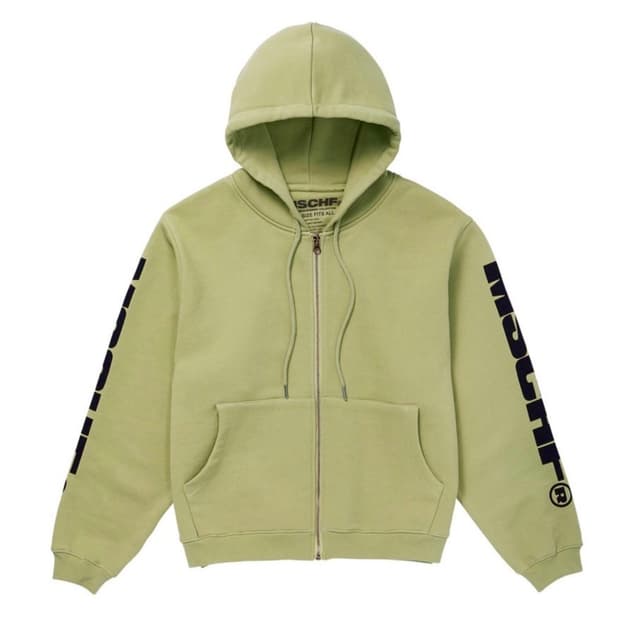 미스치프 20SS 스펠아웃 후드집업 그린