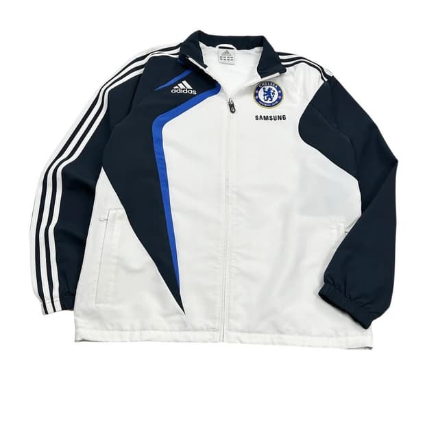 아디다스 09-10 첼시 삼선 시그니처 로고 트랙 자켓 바람막이(바막)